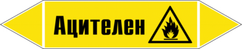 Маркировка трубопровода "ацителен" (пленка, 358х74 мм) - Маркировка трубопроводов - Маркировки трубопроводов "ГАЗ" - Магазин охраны труда ИЗО Стиль