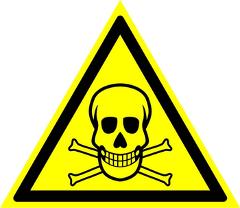 W03 опасно! ядовитые вещества (пластик, сторона 200 мм) - Знаки безопасности - Предупреждающие знаки - Магазин охраны труда ИЗО Стиль